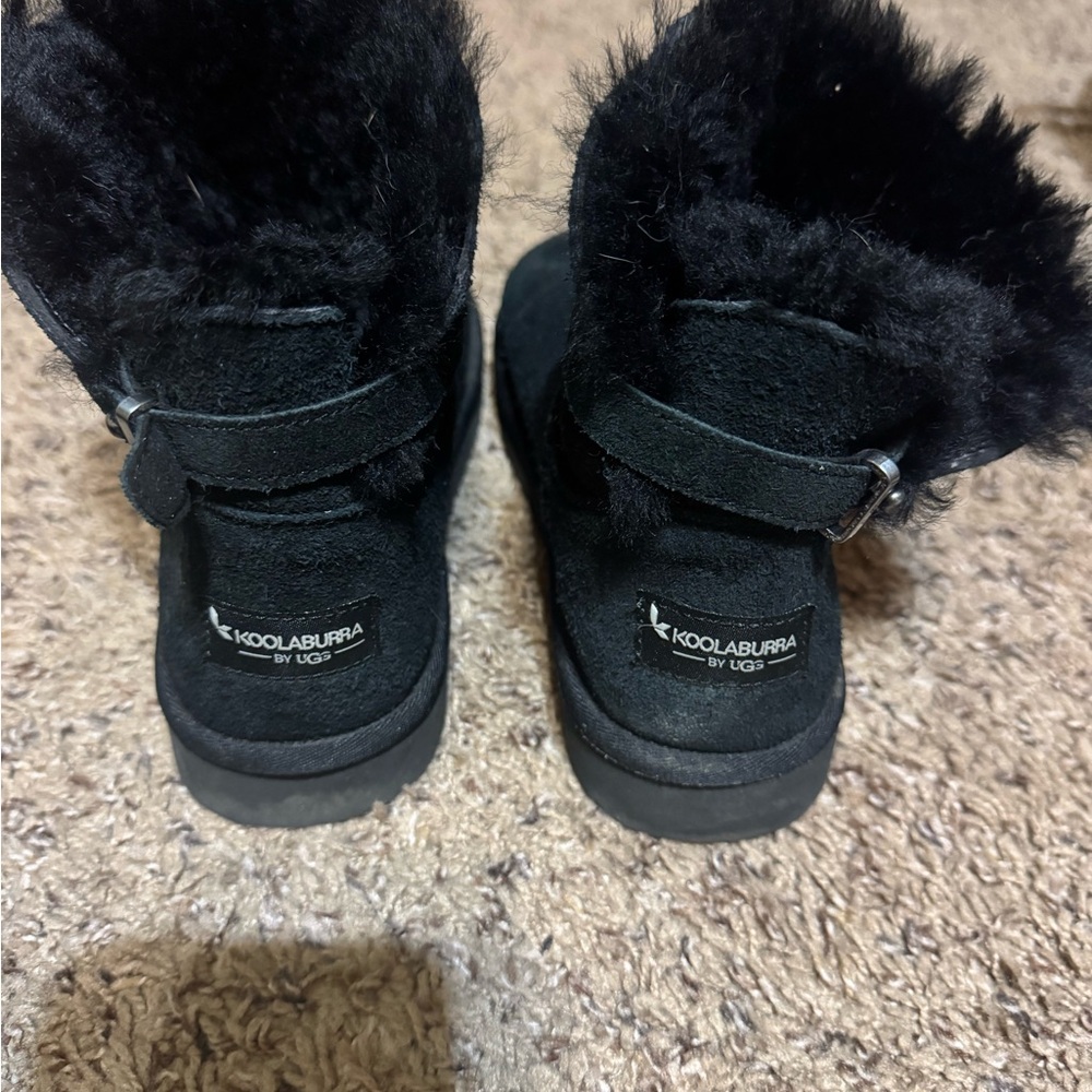 Koolaburra by UGG Black Boots with Fur